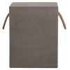 ΣΚΑΜΠΟ ΤΕΤΡΑΓΩΝΟ FIBER CEMENT ΜΕ ΧΕΡΟΥΛΙΑ ZAK HM6581.01 ΣΕ ΓΚΡΙ 36x36x45.5Υεκ