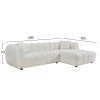 ΚΑΝΑΠΕΣ ΓΩΝΙΑ (ΔΕΞΙΑ) LYKKE HM3326.02R ΕΚΡΟΥ ΥΦΑΣΜΑ 280x89-165(η γωνία)x70Υεκ