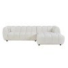 ΚΑΝΑΠΕΣ ΓΩΝΙΑ (ΔΕΞΙΑ) LYKKE HM3326.02R ΕΚΡΟΥ ΥΦΑΣΜΑ 280x89-165(η γωνία)x70Υεκ