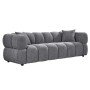 ΚΑΝΑΠΕΣ 3-ΘΕΣΙΟΣ NORIKA HM3331.01 ΓΚΡΙ ΥΦΑΣΜΑ 220x88x85Υεκ.