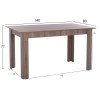 ΣΕΤ ΤΡΑΠΕΖΑΡΙΑΣ ΕΣ.ΧΩΡΟΥ 5ΤΜΧ KELVIN HM10886.05 ΜΕΛΑΜΙΝΗ SONAMA OAK-ΜΑΥΡΟ ΒΕΛΟΥΔΟ