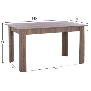 ΣΕΤ ΤΡΑΠΕΖΑΡΙΑΣ ΕΣ.ΧΩΡΟΥ 5ΤΜΧ KELVIN HM10886.05 ΜΕΛΑΜΙΝΗ SONAMA OAK-ΜΑΥΡΟ ΒΕΛΟΥΔΟ
