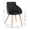 ΣΕΤ ΤΡΑΠΕΖΑΡΙΑΣ ΕΣ.ΧΩΡΟΥ 5ΤΜΧ KELVIN HM10886.05 ΜΕΛΑΜΙΝΗ SONAMA OAK-ΜΑΥΡΟ ΒΕΛΟΥΔΟ