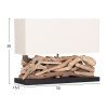 ΕΠΙΤΡΑΠΕΖΙΟ ΟΡΘΟΓΩΝΙΟ ΦΩΤΙΣΤΙΚΟ TWIGGY HM4432 DRIFTWOOD & ΛΕΥΚΟ ΚΑΠΕΛΟ 50x16,5x38Υεκ.
