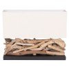 ΕΠΙΤΡΑΠΕΖΙΟ ΟΡΘΟΓΩΝΙΟ ΦΩΤΙΣΤΙΚΟ TWIGGY HM4432 DRIFTWOOD & ΛΕΥΚΟ ΚΑΠΕΛΟ 50x16,5x38Υεκ.