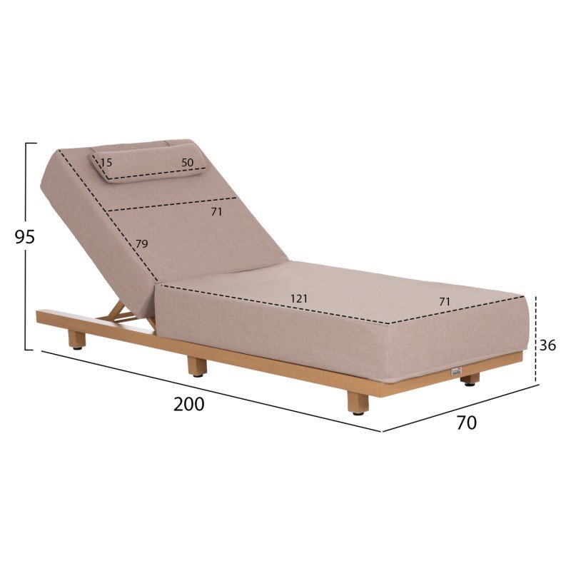 ΕΠΑΓΓΕΛΜ. ΞΑΠΛΩΣΤΡΑ JESSIE HM10714.05 HEAT TRANSFER ΑΛΟΥΜ.--ΜΠΕΖ ΜΑΞΙΛΑΡΙ 200x71x79Υεκ
