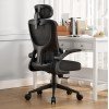 ΚΑΡΕΚΛΑ ΓΡΑΦΕΙΟΥ KESI HM1222.01 ΜΑΥΡO MESH & PP 61x62x125Υεκ.