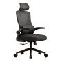 ΚΑΡΕΚΛΑ ΓΡΑΦΕΙΟΥ KESI HM1222.01 ΜΑΥΡO MESH & PP 61x62x125Υεκ.