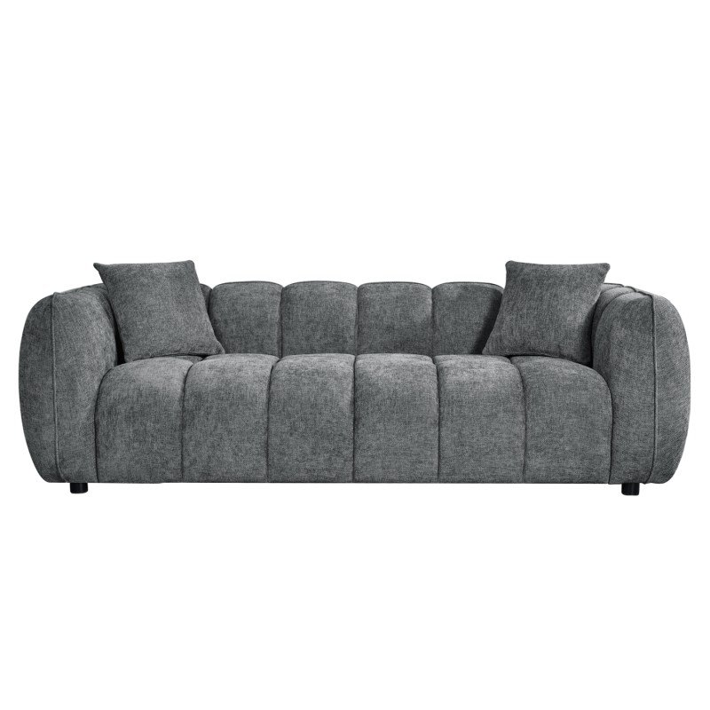 ΚΑΝΑΠΕΣ 3-ΘΕΣΙΟΣ LYKKE HM3323.01 ΓΚΡΙ ΥΦΑΣΜΑ 229x89x70Υεκ