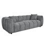 ΚΑΝΑΠΕΣ 3-ΘΕΣΙΟΣ LYKKE HM3323.01 ΓΚΡΙ ΥΦΑΣΜΑ 229x89x70Υεκ