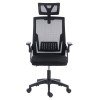 ΚΑΡΕΚΛΑ ΓΡΑΦΕΙΟΥ MATRON HM1226.01 ΜΑΥΡO PP & MESH ΥΦΑΣΜΑ 47x47x128Υεκ