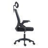 ΚΑΡΕΚΛΑ ΓΡΑΦΕΙΟΥ MATRON HM1226.01 ΜΑΥΡO PP & MESH ΥΦΑΣΜΑ 47x47x128Υεκ