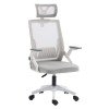 ΚΑΡΕΚΛΑ ΓΡΑΦΕΙΟΥ MATRON HM1226.02 ΛΕΥΚΟ PP--ΑΝΟΙΧΤΟ ΓΚΡΙ MESH 59x55x115Υεκ