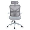 ΚΑΡΕΚΛΑ ΓΡΑΦΕΙΟΥ APEX HM1227.02 ΛΕΥΚΟ PP--ΑΝΟΙΧΤΟ ΓΚΡΙ MESH 70x66x113-130Υεκ