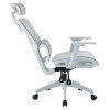 ΚΑΡΕΚΛΑ ΓΡΑΦΕΙΟΥ APEX HM1227.02 ΛΕΥΚΟ PP--ΑΝΟΙΧΤΟ ΓΚΡΙ MESH 70x66x113-130Υεκ