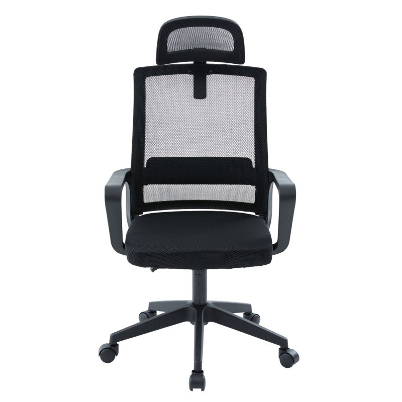 ΚΑΡΕΚΛΑ ΓΡΑΦΕΙΟΥ VELOCITY HM1229.01 ΜΑΥΡO MESH & PP 60x62x123Υεκ
