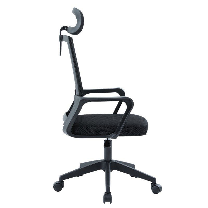 ΚΑΡΕΚΛΑ ΓΡΑΦΕΙΟΥ VELOCITY HM1229.01 ΜΑΥΡO MESH & PP 60x62x123Υεκ
