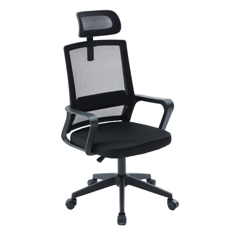 ΚΑΡΕΚΛΑ ΓΡΑΦΕΙΟΥ VELOCITY HM1229.01 ΜΑΥΡO MESH & PP 60x62x123Υεκ