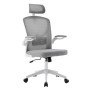 ΚΑΡΕΚΛΑ ΓΡΑΦΕΙΟΥ FLOATER HM1230.02 ΛΕΥΚΟ PP--ΑΝΟΙΧΤΟ ΓΚΡΙ MESH 62x62x115-125Υεκ