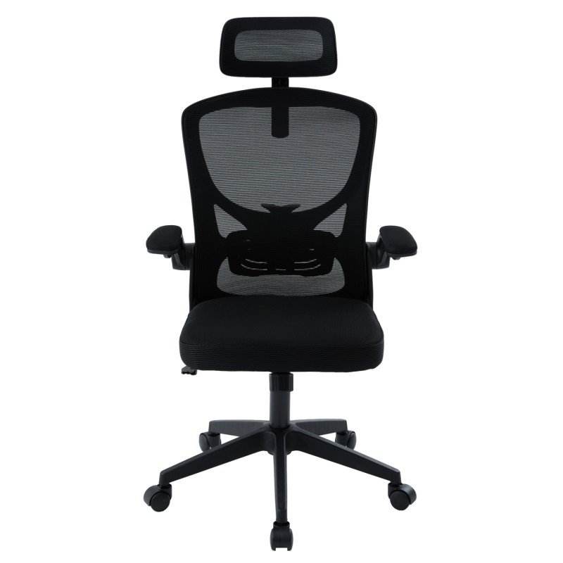 ΚΑΡΕΚΛΑ ΓΡΑΦΕΙΟΥ FLOATER HM1230.01 ΜΑΥΡO MESH & PP 62x62x115-125Υεκ