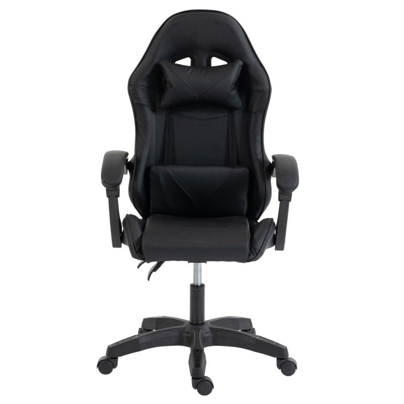 ΚΑΡΕΚΛΑ GAMING STRATUS HM1231.01 ΜΑΥΡΟ PVC--ΜΕ ΜΑΞIΛΑΡΑΚΙΑ ΜΕΣΗΣ/ΚΕΦΑΛΗΣ 60x59x117Υεκ
