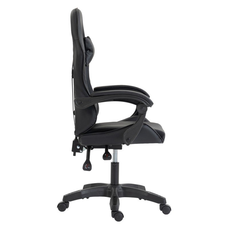 ΚΑΡΕΚΛΑ GAMING STRATUS HM1231.01 ΜΑΥΡΟ PVC--ΜΕ ΜΑΞIΛΑΡΑΚΙΑ ΜΕΣΗΣ/ΚΕΦΑΛΗΣ 60x59x117Υεκ