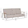 ΣΕΤ ΣΑΛΟΝΙ 4ΤΜΧ LAITH HM6551.02 ΑΛΟΥΜΙΝΙΟ & ΜΑΞΙΛΑΡΙΑ ΣΕ ΚΡΕΜ