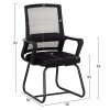 ΚΑΡΕΚΛΑ ΕΠΙΣΚΕΠΤΗ CASTER HM1228.01 PP--MESH--ΜΕΤΑΛΛΟ ΜΑΥΡΟ 46x52x94Υεκ