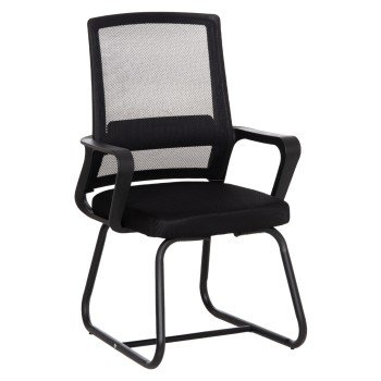 ΚΑΡΕΚΛΑ ΕΠΙΣΚΕΠΤΗ CASTER HM1228.01 PP--MESH--ΜΕΤΑΛΛΟ ΜΑΥΡΟ 46x52x94Υεκ