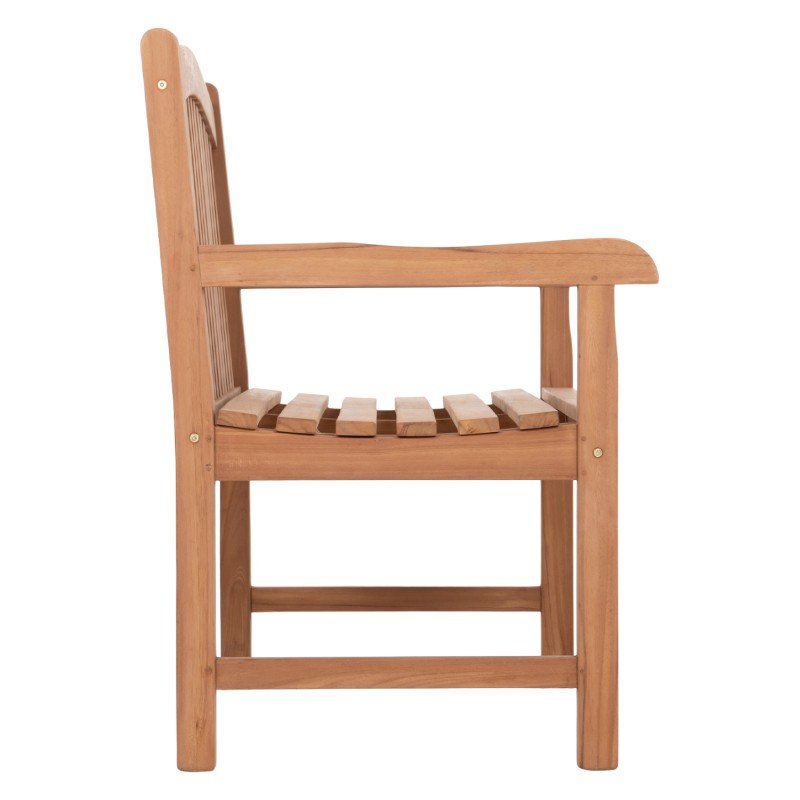 ΠΑΓΚΑΚΙ ΚΗΠΟΥ 2ΘΕΣΙΟ ELENA HM6651 ΞΥΛΟ TEAK--ΦΥΣΙΚΟ 120x60x95Υεκ.