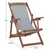 ΣΕΖΛΟΝΓΚ ΜΕ ΜΠΡΑΤΣΑ ΛΗΜΝΟΣ & PVC ΓΚΡΙ HM11708.10T ΞΥΛΟ ΟΞΙΑΣ ΚΑΡΥΔΙ 62.5x97x105Υεκ