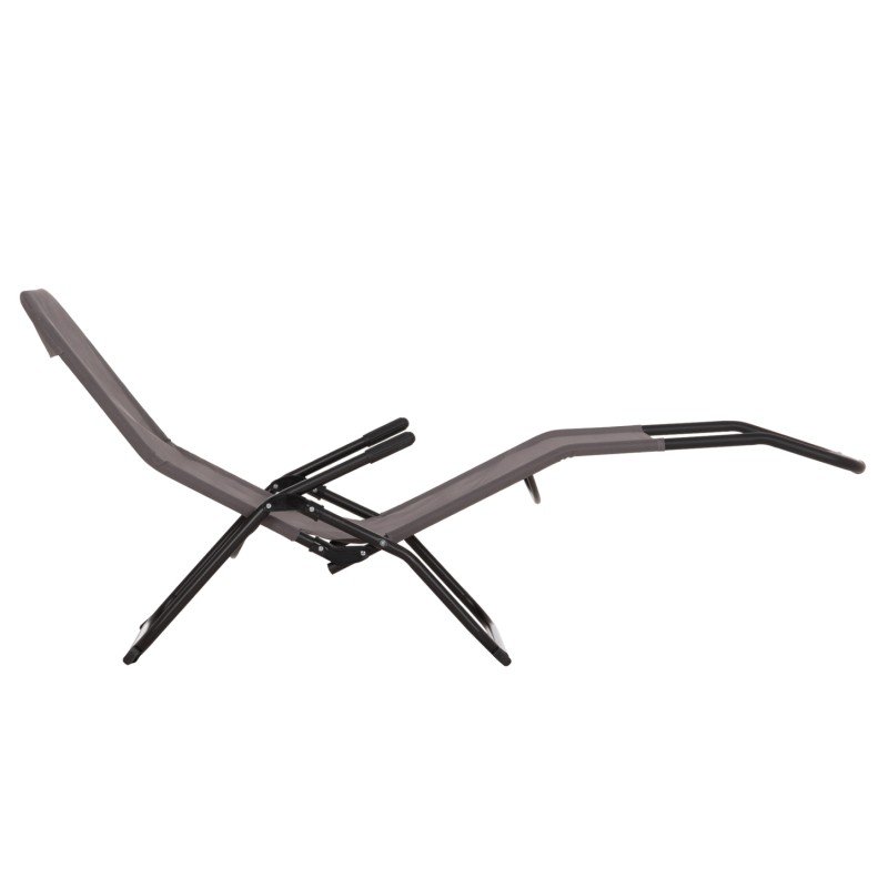 ΞΑΠΛΩΣΤΡΑ ΚΟΥΝΙΣΤΗ SWINGSAND HM6553.01 ΓΚΡΙ TEXTILENE--ΜΑΥΡΟ ΜΕΤΑΛΛΟ 143x60x94Υεκ