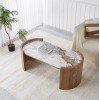 ΤΡΑΠΕΖΙ  ΣΑΛΟΝΙΟΥ MARBLEX HM18445 ΚΕΡΑΜΙΚΟ TOP PANDORA--MDF ΠΟΔΙΑ 120x60x43.5Υεκ