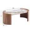 ΤΡΑΠΕΖΙ  ΣΑΛΟΝΙΟΥ MARBLEX HM18445 ΚΕΡΑΜΙΚΟ TOP PANDORA--MDF ΠΟΔΙΑ 120x60x43.5Υεκ