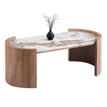 ΤΡΑΠΕΖΙ  ΣΑΛΟΝΙΟΥ MARBLEX HM18445 ΚΕΡΑΜΙΚΟ TOP PANDORA--MDF ΠΟΔΙΑ 120x60x43.5Υεκ