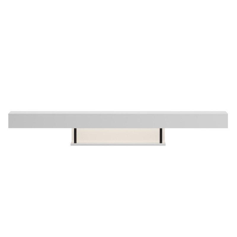 ΕΠΙΠΛΟ ΤΗΛΕΟΡΑΣΗΣ ΤΟΙΧΟΥ ME LED SAVOR HM18381.02 ΜΕΛΑΜΙΝΗ ΛΕΥΚΗ 150x29,5x22Υεκ