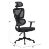 ΚΑΡΕΚΛΑ ΓΡΑΦΕΙΟΥ NOVAR HM1218.01 ΜΑΥΡO MESH--ΒΑΣΗ PP 51x49x121-129Υεκ ΚΑΡΕΚΛΑ ΓΡΑΦΕΙΟΥ NOVAR HM1218.01 ΜΑΥΡO MESH--ΒΑΣΗ PP 51x49x121-129Υεκ