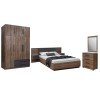 ΣΕΤ ΚΡΕΒΑΤΟΚΑΜΑΡΑΣ 5ΤΜΧ CARYS HM10888.11 ΜΕΛΑΜΙΝΗ ΣΕ ΚΑΡΥΔΙ