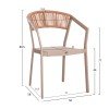 ΣΕΤ ΤΡΑΠΕΖΑΡΙΑΣ 5ΤΜΧ TABER HM10837.03 ΚΑΡΕΚΛΕΣ & ΤΡΑΠΕΖΙ ΑΛΟΥΜ.-POLYWOOD--ΣΑΜΠΑΝΙ