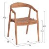ΣΕΤ ΤΡΑΠΕΖΑΡΙΑΣ ΕΞ.ΧΩΡΟΥ 5ΤΜΧ EBENIZER HM10915 ΞΥΛΟ TEAK ΣΕ ΦΥΣΙΚΟ