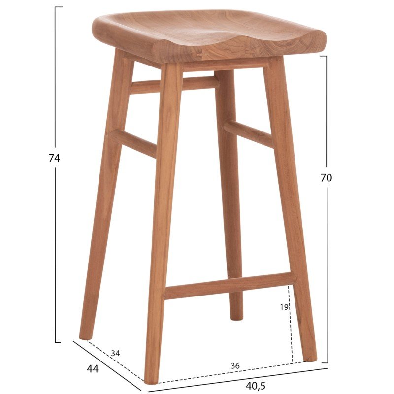 ΣΕΤ ΤΡΑΠΕΖΙ ΜΕ 2 ΣΚΑΜΠΟ ΜΠΑΡ BOLMAR HM10917 ΞΥΛΟ TEAK ΣΕ ΦΥΣΙΚΟ ΧΡΩΜΑ