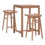 ΣΕΤ ΤΡΑΠΕΖΙ ΜΕ 2 ΣΚΑΜΠΟ ΜΠΑΡ BOLMAR HM10917 ΞΥΛΟ TEAK ΣΕ ΦΥΣΙΚΟ ΧΡΩΜΑ