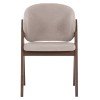 ΚΑΡΕΚΛΑ HANA HM9746.11 RUBBERWOOD ΣΕ ΚΑΡΥΔΙ ΧΡΩΜΑ-ΜΠΕΖ ΥΦΑΣΜΑ 55,5x60x85Yεκ.