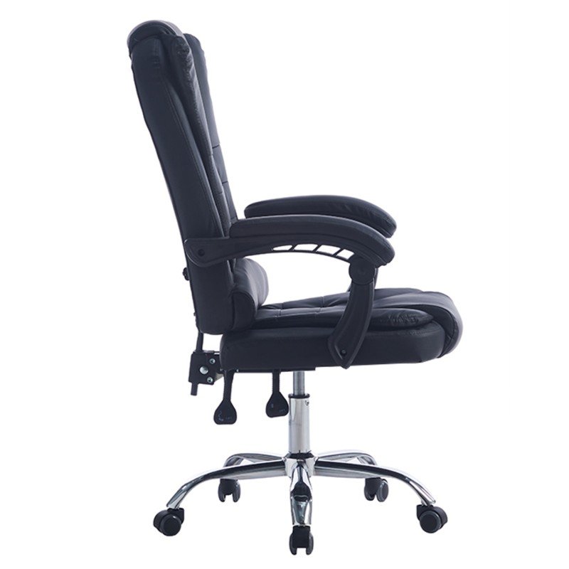 ΚΑΡΕΚΛΑ ΓΡΑΦΕΙΟΥ ΔΙΕΥΘΥΝΤΙΚΗ KYRON HM1221.01 ΜΑΥΡO PU--ΒΑΣΗ ΧΡΩΜΙΟΥ 65x46x112Υεκ