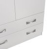 ΝΤΟΥΛΑΠΑ 3ΦΥΛΛΗ ΜΕ ΠΑΤΑΡΙ CARLY HM10891.05 ΜΕΛΑΜΙΝΗ ΣΕ ΛΕΥΚΟ 150X55Χ240Υεκ.
