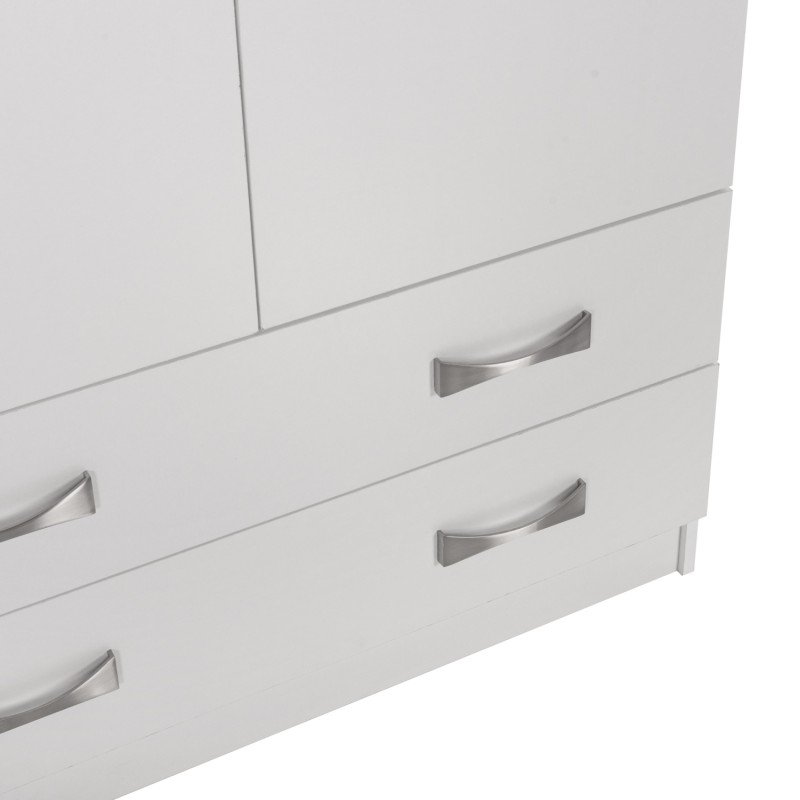 ΝΤΟΥΛΑΠΑ 3ΦΥΛΛΗ ΜΕ ΠΑΤΑΡΙ CARLY HM10891.05 ΜΕΛΑΜΙΝΗ ΣΕ ΛΕΥΚΟ 150X55Χ240Υεκ.
