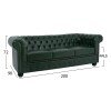 ΣΕΤ ΚΑΝΑΠΕΣ 2ΘΕΣΙΟΣ & 3ΘΕΣΙΟΣ HM10911.08 PU ΔΕΡΜΑ Τ.CHESTERFIELD ΚΥΠΑΡΙΣΣΙ