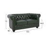 ΣΕΤ ΚΑΝΑΠΕΣ 2ΘΕΣΙΟΣ & 3ΘΕΣΙΟΣ HM10911.08 PU ΔΕΡΜΑ Τ.CHESTERFIELD ΚΥΠΑΡΙΣΣΙ