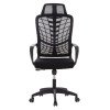ΚΑΡΕΚΛΑ ΓΡΑΦΕΙΟΥ ELVAR HM1219.01 ΜΑΥΡO MESH--ΒΑΣΗ ΠΟΛΥΠΡΟΠΥΛΕΝΙΟΥ 63x56x125Υεκ