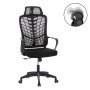 ΚΑΡΕΚΛΑ ΓΡΑΦΕΙΟΥ ELVAR HM1219.01 ΜΑΥΡO MESH--ΒΑΣΗ ΠΟΛΥΠΡΟΠΥΛΕΝΙΟΥ 63x56x125Υεκ